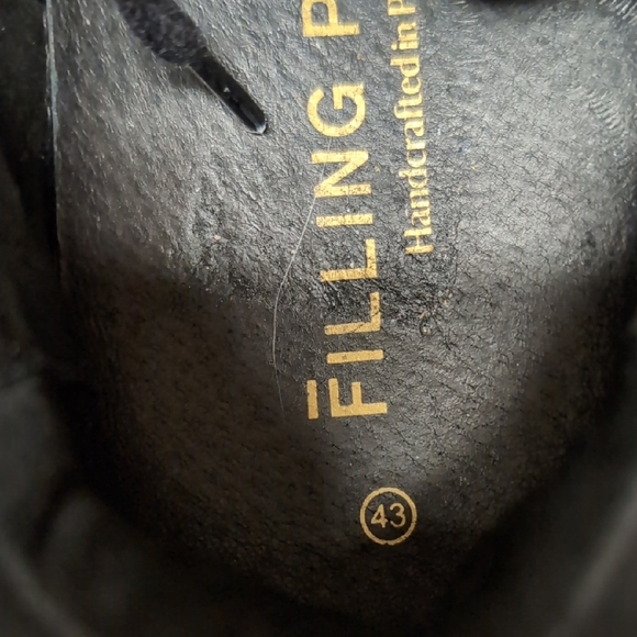 Filling Pieces Black Leather Men's Sneakers - Picture 6 of 10